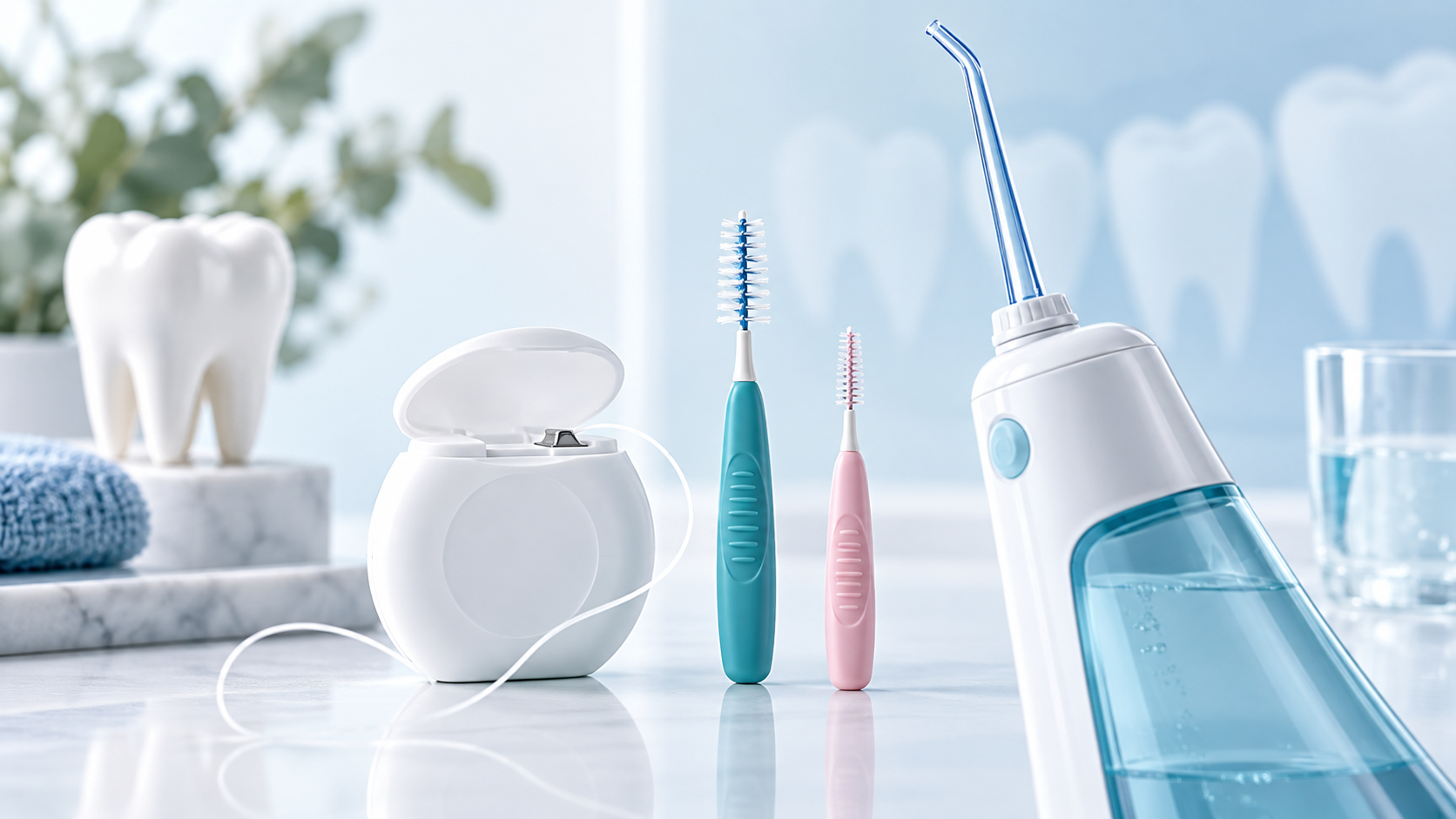 Zahnseide, Interdentalbürste oder Munddusche: Was ist besser?