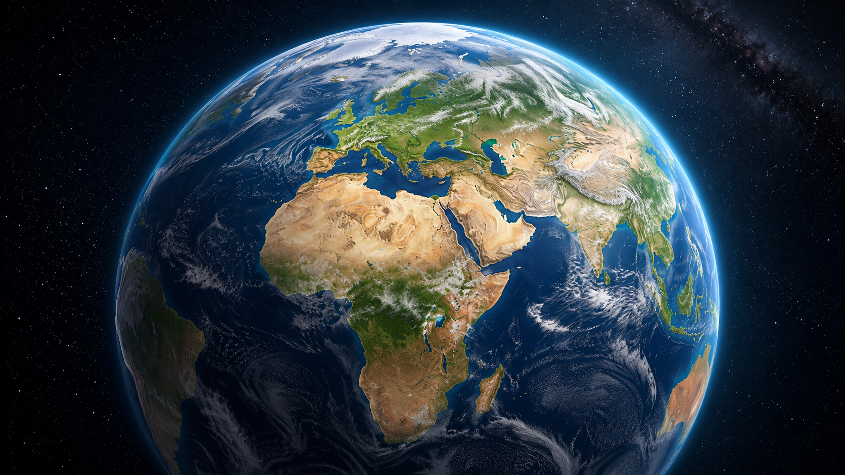 Kontinente der Erde mit Europa, Afrika, Asien, Amerika, Australien und Antarktika