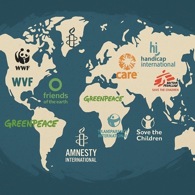 ngo-weltkarte NGOs verändern die Welt – leise, aber wirksam.